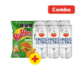 COMBO AMSTEL ULTRA + RUFFLES 1  PAQ.