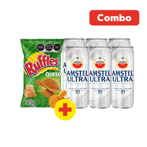 COMBO AMSTEL ULTRA + RUFFLES 1  PAQ.