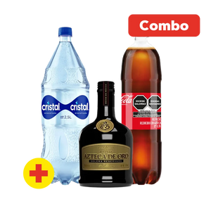 COMBO AZTECA DE ORO + COCA COLA + AGUA MINERAL 1  PAQ.