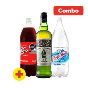 COMBOS WHISKY  WILLIAM LAWSON  + RC COLA + PEÑAFIEL 1  PAQ.