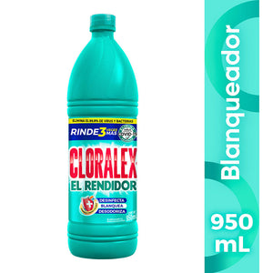 CLORO BLANQUEADOR CLORALEX 950  ML.