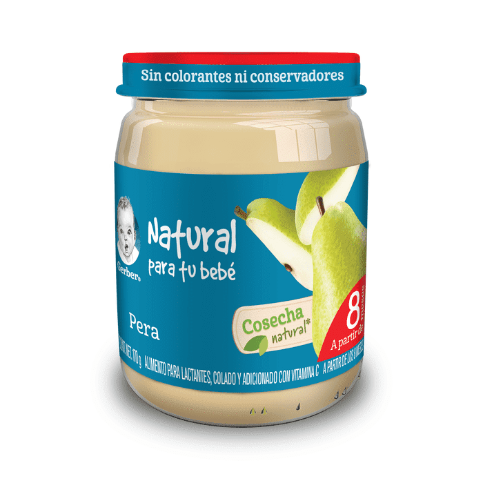 GERBER FRUTAS PICADAS 3RA ETAPA PERA FRASCO 170  GR.