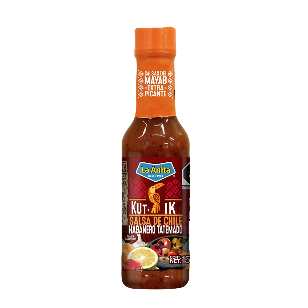 SALSA DE CHILE HABANERO MAYA KUT IK BOTE 150  ML.