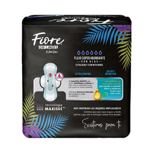 TOALLA FEMENINA FIORE NOCTURNA 8  PZA.