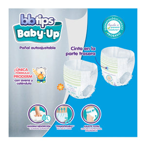 PAÑAL INFANTIL  BBTIPS BABY UP XG TALLA 6 40  PZA.