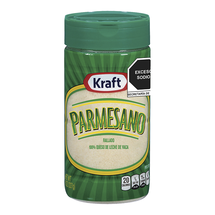 QUESO PARMESANO RALLADO  KRAFT BOTE 227  GR.