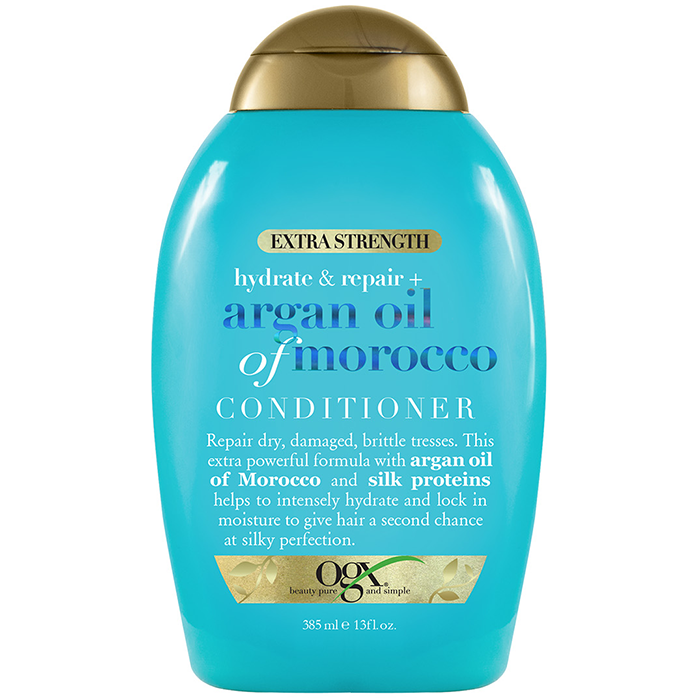 ACONDICIONADOR OGX HYDRATE + REPAIR ARGAN OIL OF MOROCCO EXTRA STRENGTH 385  ML.