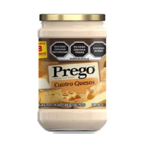 SALSA ARTESANAL 4 QUESOS PREGO FRASCO 411  GR.