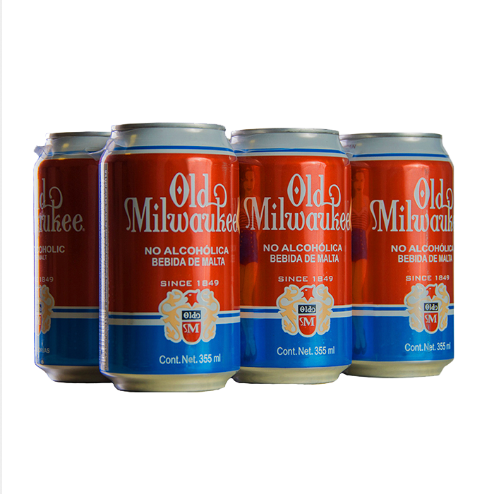 BEBIDA NO ALCOHÓLICA DE MALTA MILWAUKEE SIX PACK 1  PAQ.