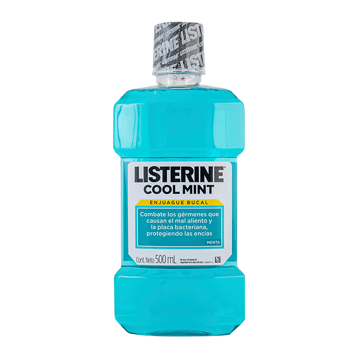 ENJUAGUE BUCAL LISTERINE 500  ML.