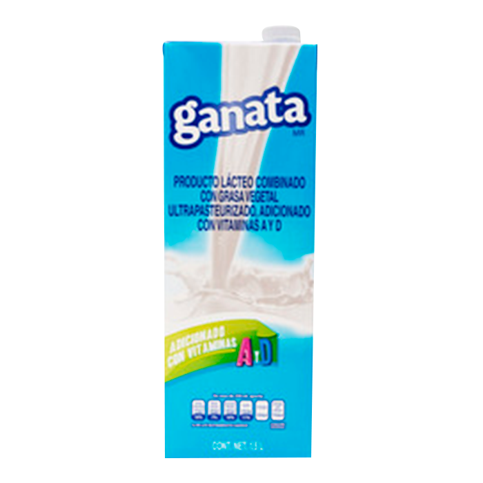 PRODUCTO LACTEO COMBINADO GANATA TETRA 1  LT.