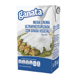 MEDIA CREMA GANATA TETRA 250  ML.