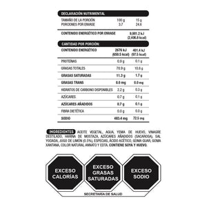 MAYONESA CON LIMON HEINZ FRASCO 370  GR.