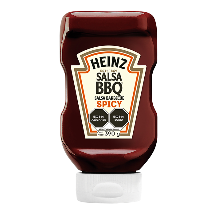 SALSA BARBACOA BBQ SPICY HEINZ BOTE 390  GR.