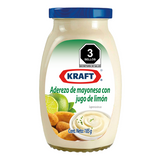 ADEREZO DE MAYONESA CON JUGO DE LIMÓN KRAFT FRASCO 185  GR.