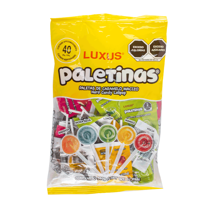 PALETAS LUXUS PALETINAS 40 PZAS 40  PZA.