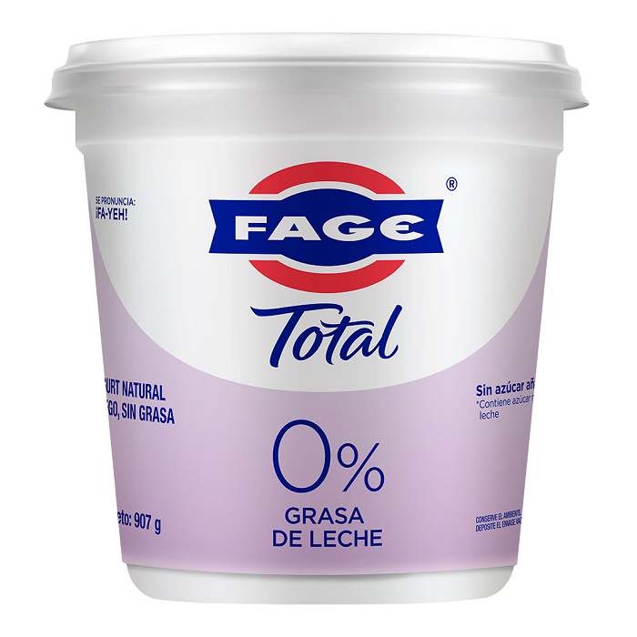 YOGHURT GRIEGO FAGE 0% NATURAL 907  GR.