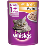 ALIMENTO PARA GATO WHISKAS POLLO POUCH 85  GR.