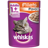 ALIMENTO PARA GATO FILLETS PAVO WHISKAS POUCH 85  GR.