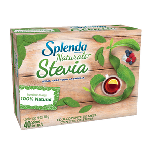 SPLENDA NATURALS 40 SOBRES 40  GR.