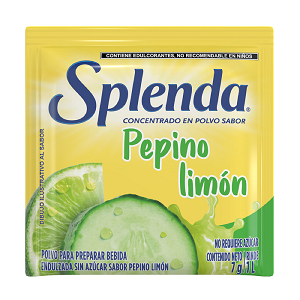 BEBIDA EN POLVO SPLENDA PEPINO LIMON 7 GR 7  GR.