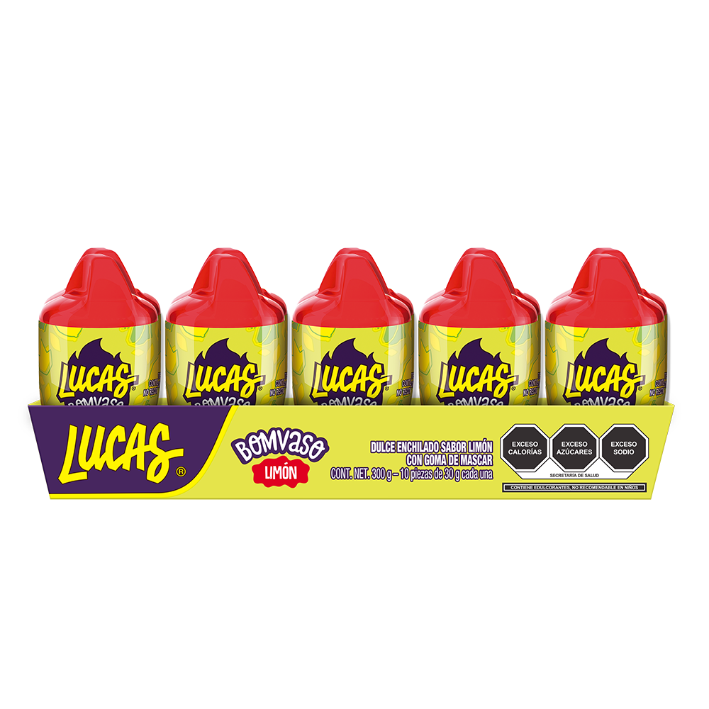 LUCAS BOMVASO LIMON 30 GRS DISPLAY 10  PZA.