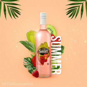 COOLER SUNSET FRESA KIWI 750  ML.