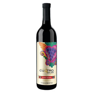 VINO TINTO CABERNET CUATRO SOLES 750  ML.