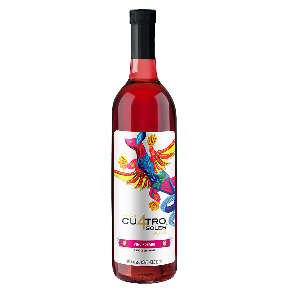 VINO ROSADO ZINFANDEL CUATRO SOLES 750  ML.