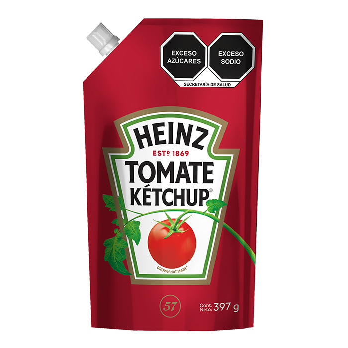 KETCHUP HEINZ DOY PACK 397  GR.