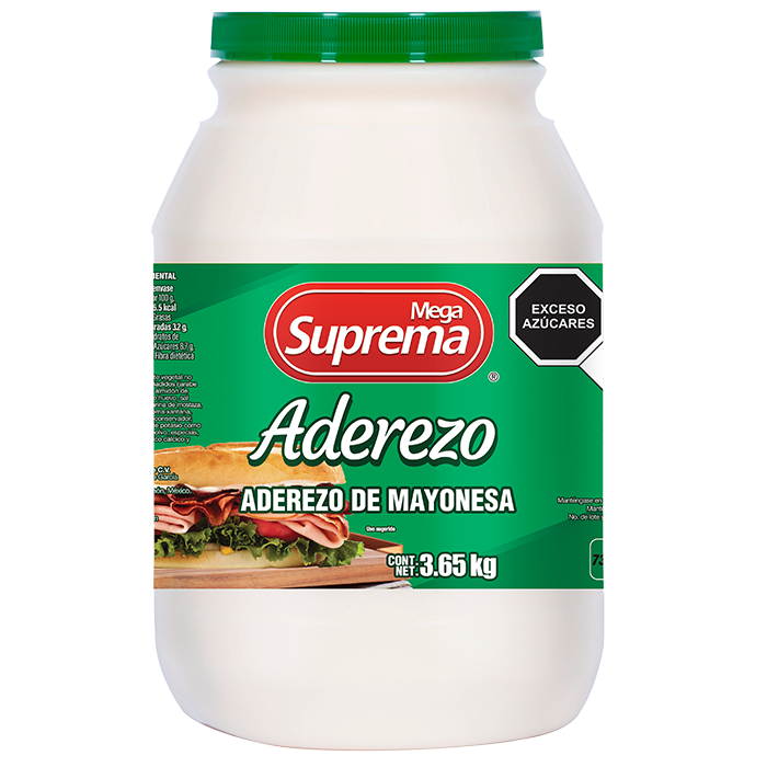 ADEREZO DE MAYONESA MEGA SUPREMA GALON 3.650  KG.