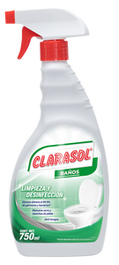 LIMPIADOR LIQUIDO  PARA BAÑOS CLARASOL 750  ML.