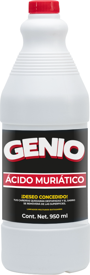 ACIDO MURIATICO GENIO 950  ML.