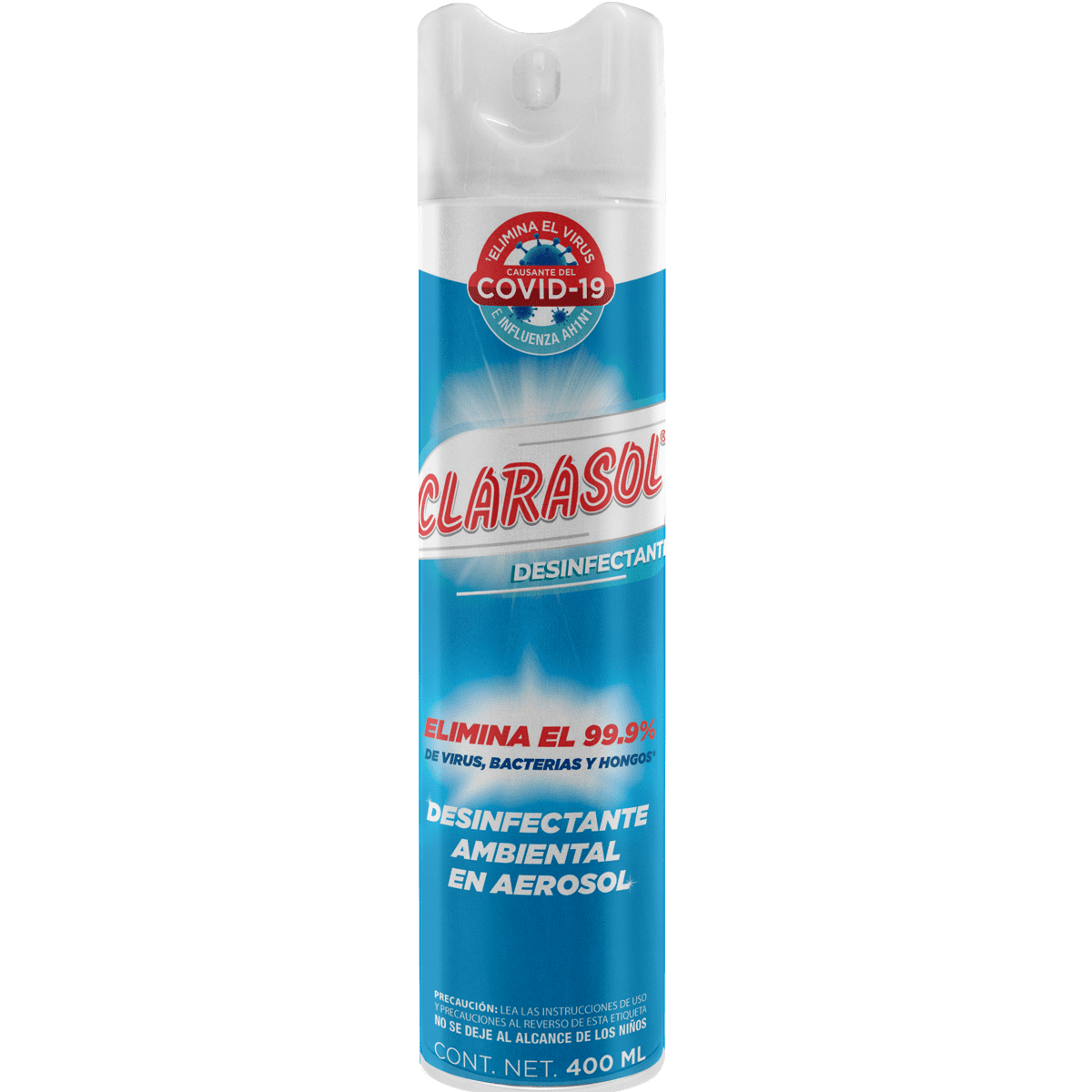 DESINFECTANTE EN AEROSOL CLARASOL 400  ML.