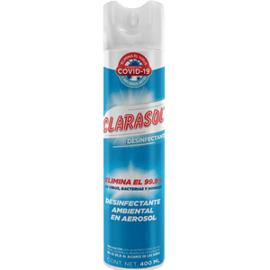 DESINFECTANTE EN AEROSOL CLARASOL 400  ML.