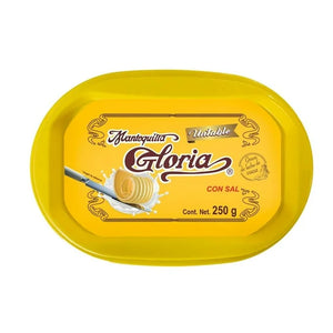 MANTEQUILLA GLORIA UNTABLE CON SAL 250  GR.