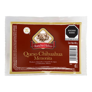 QUESO CHIHUAHUA MENONITA RANCHO HELVA 400  GR.