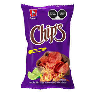 PAPA CHIPS FUEGO DE 100 GRS 100  GR.