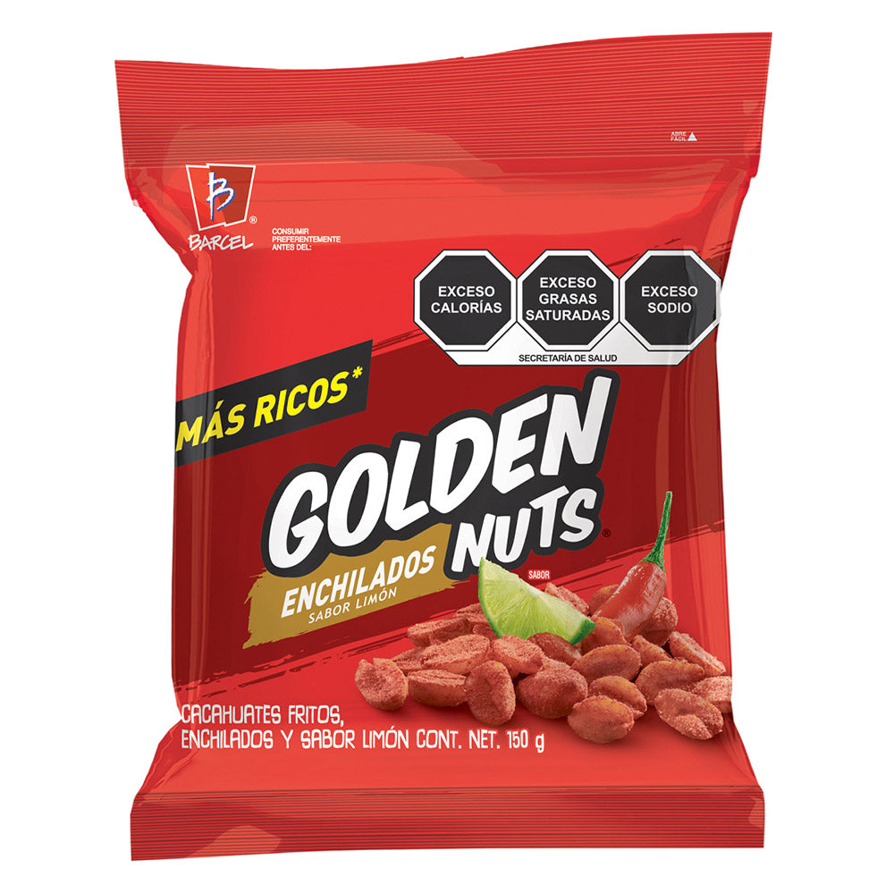 CACAHUATE GOLDEN NUTS ENCHILADO 150  GR.