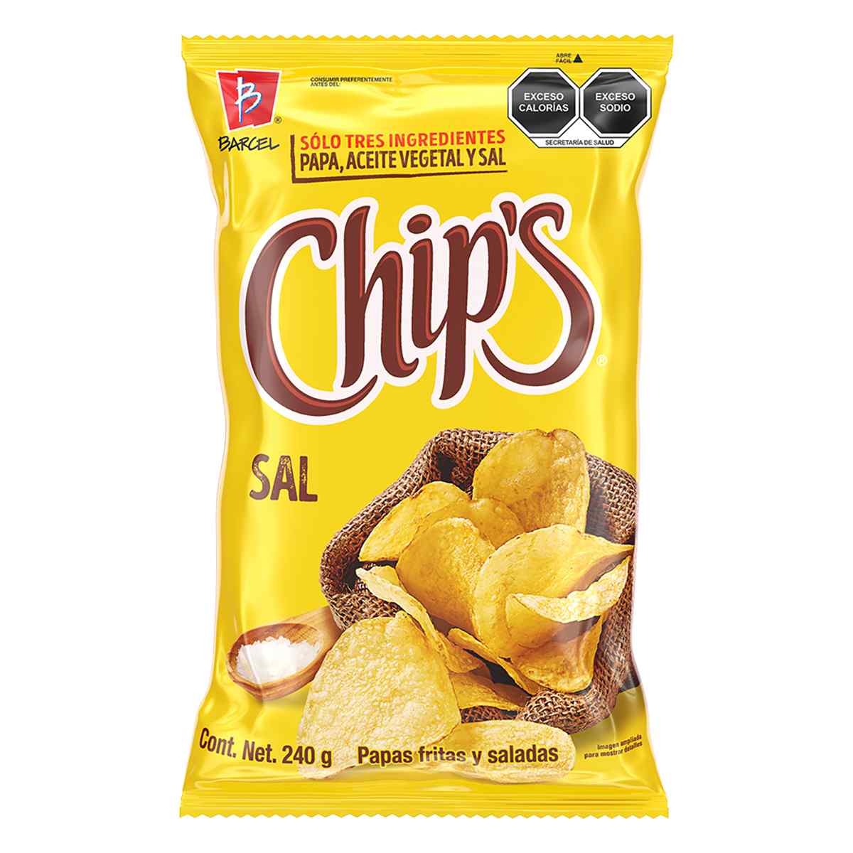 PAPAS CHIPS SAL 240  GR.