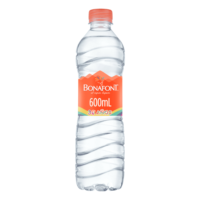 AGUA PURIFICADA BONAFONT 600  ML.