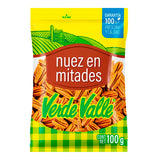 NUEZ EN MITADES VERDE VALLE 100  GR.