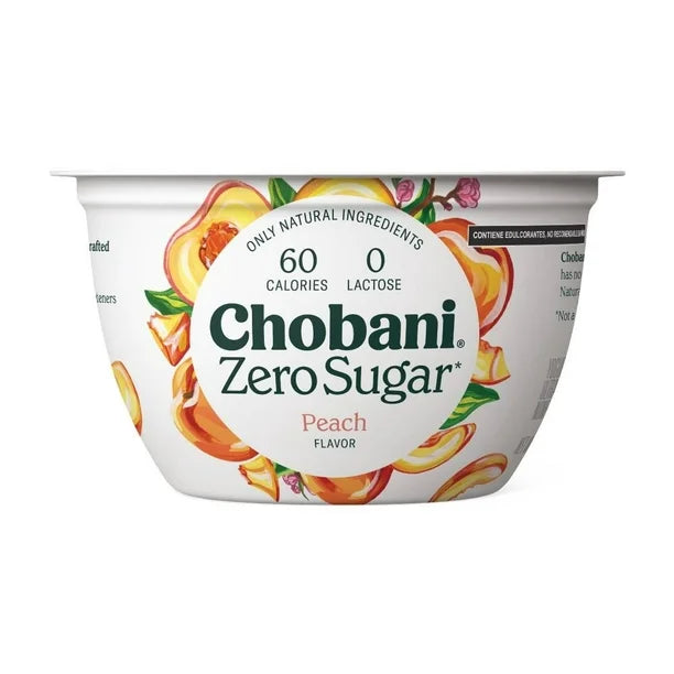 YOGHURT GRIEGO DURAZNO CHOBANI SIN AZUCAR 150  GR.