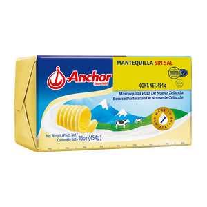 ANCHOR MANTEQUILLA SIN SAL 454 g 454  GR.