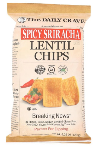 PAPAS DE LENTEJA CON SRIRACHA 120  GR.