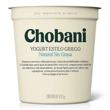 YOGHURT GRIEGO NATURAL CHOBANI 0% GRASA 907  GR.