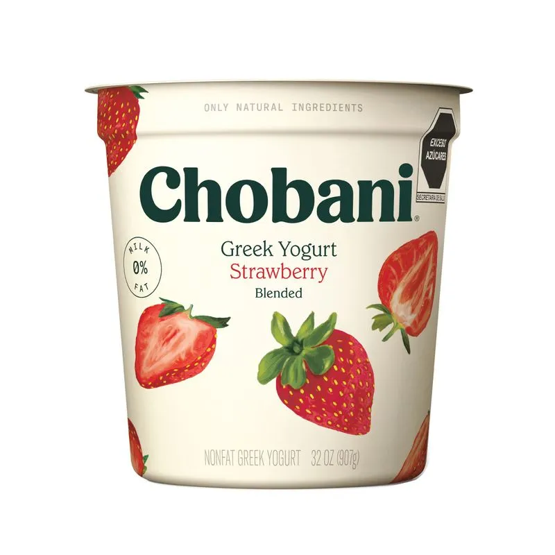 YOGHURT GRIEGO FRESA CHOBANI 0% GRASA 907  GR.