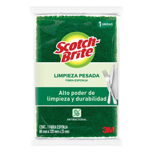 FIBRA ESPONJA GRANDE SCOTCH BRITE 80X120 mm 1  PZA.