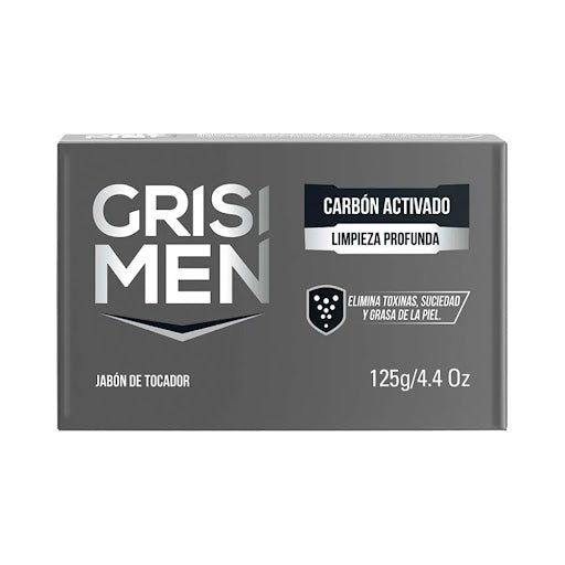 JABON DE TOCADOR GRISI MEN LIMPIEZA PROFUDA CARBON ACTIVADO 125  GR.