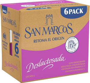 LECHE SEMIDESCREMADA DESLACTOSADA SAN MARCOS 6  PZA.